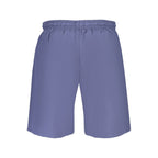 Blue Polyester Men's Swimwear