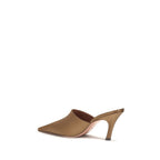 Brown Silk Sandals