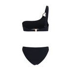 Black Elastane Bikini