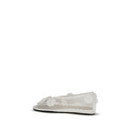White Polyethylene Ballet Flats