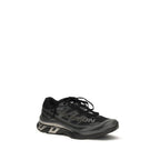 Black Polyamide Athletic Sneakers