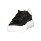Black Polyurethane Women's Sneaker