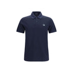 Blue Cotton Polo Shirt
