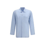 Blue Silk Shirt