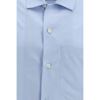 Blue Silk Shirt