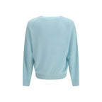Blue Silk Sweatshirt