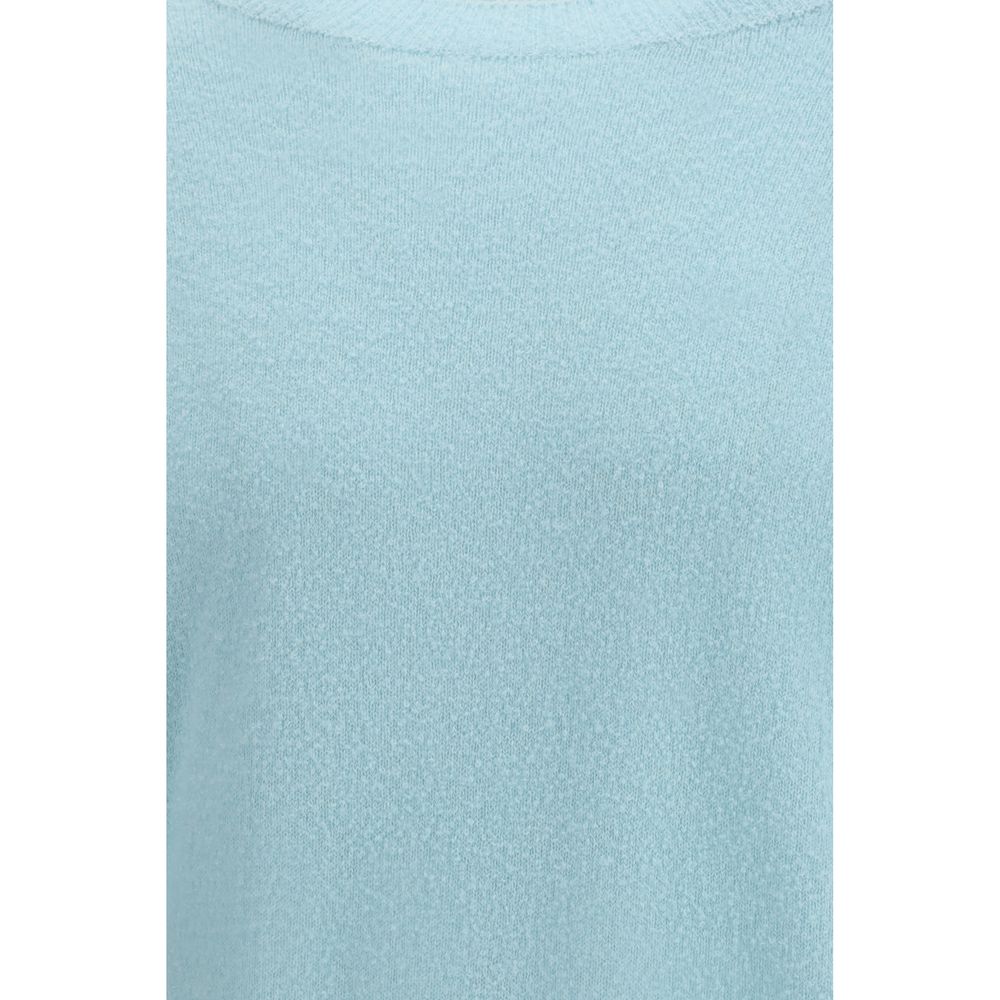 Blue Silk Sweatshirt