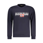 Blue Cotton Men Sweater