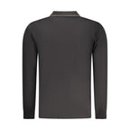 Black Cotton Mens Polo Shirt