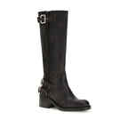 Black Calf Leather Bos Taurus Ankle Boots
