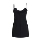 Black Wool Oves Aries Casual Dress