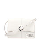 White Polyethylene Crossbody Bag