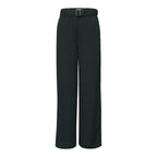 Black Viscose Casual Pants