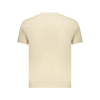 Beige Cotton Mens T-Shirt