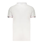 White Polyester Men's Polo Shirt