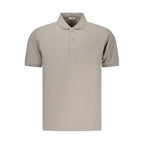 Gray Cotton Men's Polo Shirt