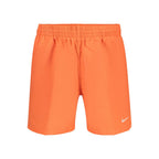 Orange Polyester Men's Swimwear Shorts