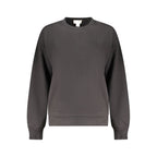 Black Cotton Womens Sweatshirt