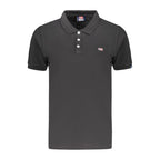 Black Cotton Women's Polo Shirt