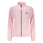Pink Cotton Women Sweatshirt