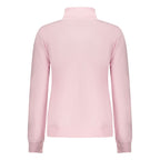 Pink Cotton Women Sweatshirt