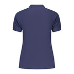 Blue Cotton Women's Polo Shirt