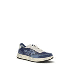 Blue Calf Leather Bos Taurus Athletic Sneakers