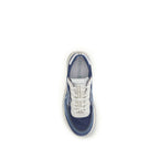 Blue Calf Leather Bos Taurus Athletic Sneakers