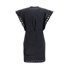 Black Cotton Casual Dress