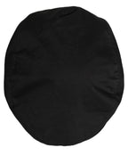 Men Black Cotton Stretch Newsboy Cloth Capello Hat