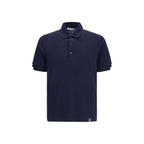 Blue Cotton Polo Shirt