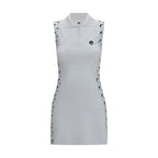 White Polyamide Casual Dress
