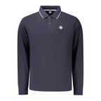 Blue Cotton Men's Polo