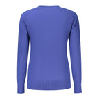 Blue Viscose Women's Sweater