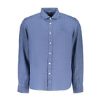 Blue Linen Men's Shirt