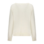 White Cotton Women's Sweatshirt