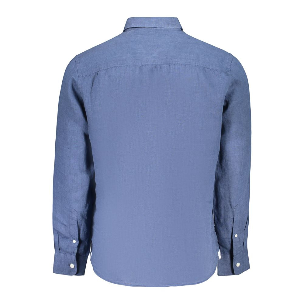 Blue Linen Men's Shirt