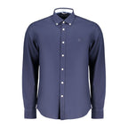 Blue Cotton Mens Shirt