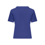 Blue Viscose Woman T-Shirt