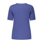 Blue Cotton Women's T-Shirt