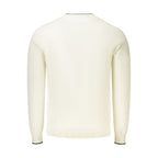 White Cotton Men Jumper