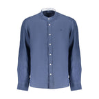 Blue Linen Mens Shirt