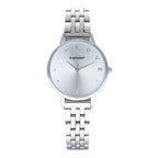 Gray Stainless Steel Dress Watch