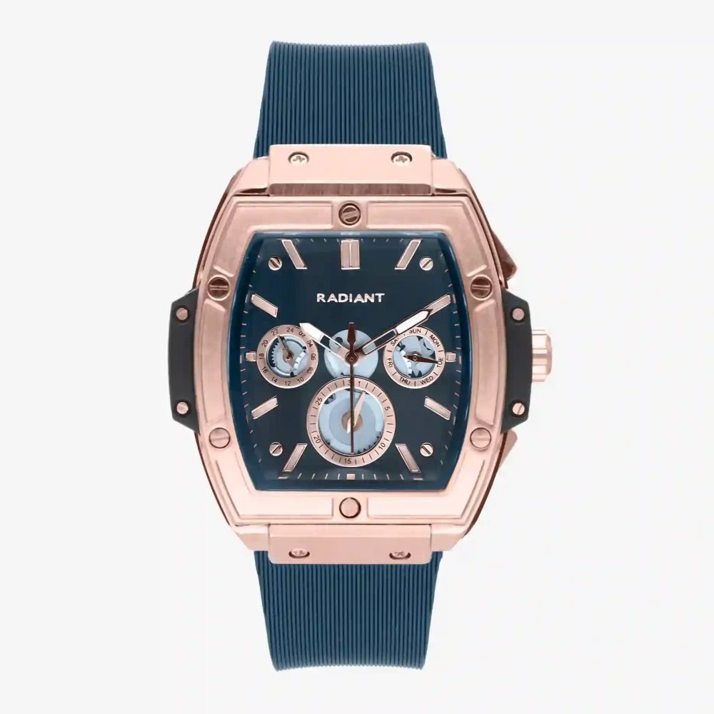 Blue Synthetic Dress Watch