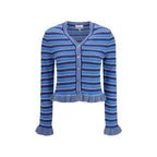 Blue Cotton Cardigan