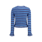 Blue Cotton Cardigan