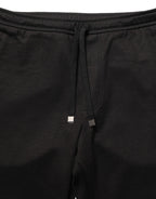 Black Wool Jogger Men Sweatpants Trouser Pants