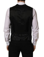 Black Single Breasted Men Waistcoat Vest