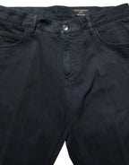 Black Cotton Mid Waist Skinny Men Denim Jeans