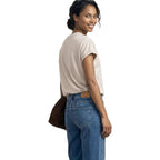 Beige Polyester T-Shirt
